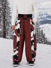 Men's Reflective Wild Motion Colorblock Extra Baggy Snowboard Pants