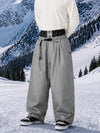 Men's Urban Vibe Workwear-Inspired Rivet-Trim Wide Fit OG Baggy Snowboard Pants