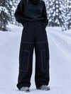 Women's Nightline Park Rider Reflective Trim Cargo Pockets Baggy Snow Pants