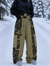 Women's Wild Motion Reflective Colorblock Extra Baggy Snow Pants