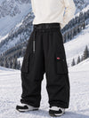 Men's Utility Cargo Baggy Snow Pants – Multi Pocket Street Belt Design