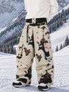 Men's Utility Cargo Baggy Snow Pants – Multi Pocket Street Belt Design