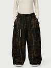 Women's Wild Motion Reflective Cargo Pockets Extra Baggy Snowboard  Pants