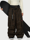 Women's Street Utility Cargo Baggy Snow Pants – Multi Pocket Belt Design
