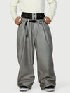 Men's Urban Vibe Workwear-Inspired Rivet-Trim Wide Fit OG Baggy Snowboard Pants