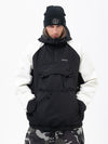 Men's Mountain Freestyle Cargo Pocket Pullover Bomber Snowboard Jacket