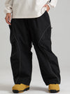 Women's Gsou Snow Luminous Edge Reflective Cargo Baggy Snow Pants
