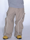 Women's Gsou Snow Luminous Edge Reflective Cargo Baggy Snow Pants