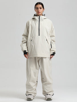 Women's Gsou Snow Durable Urban Vibe Pullover Anorak Snowboard Suits