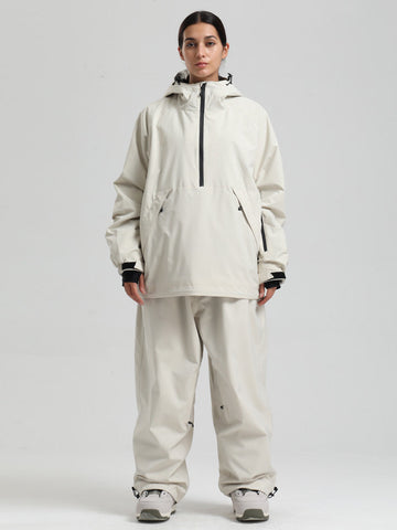 Women's Gsou Snow Durable Urban Vibe Pullover Anorak Snowboard Suits