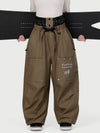 Women's Camden Punk Rivet Street Utility Cargo Snowboard Pants – Baggy Freestyle Fit