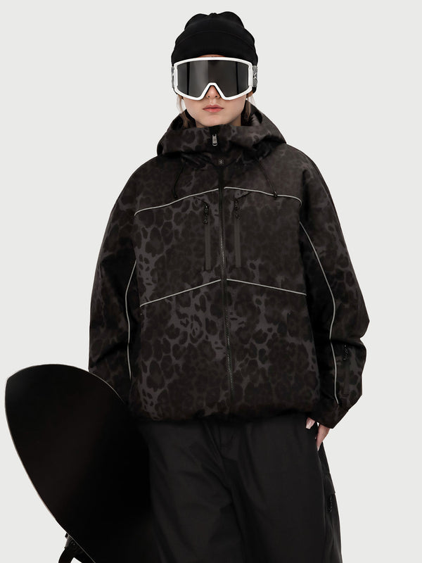Women's Reflective Freestyle Snowboard Jacket – Nightline Park Rider