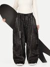 Women's Wild Motion Reflective Cargo Pockets Extra Baggy Snowboard  Pants