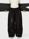 Women's Wild Motion Reflective Cargo Pockets Extra Baggy Snowboard  Pants