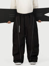 Men's Wild Motion Reflective Cargo Pockets Extra Baggy Snowboard Pants