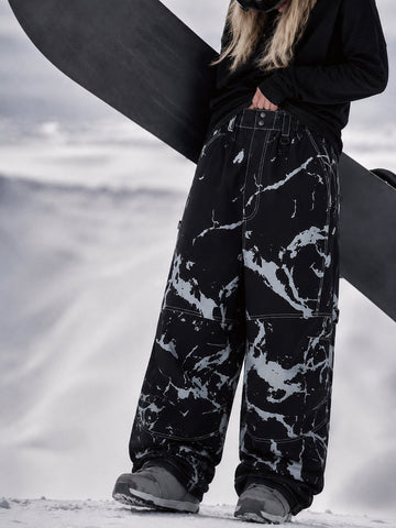 Women's Workwear UrbanCraft Enhanced Knee Mobility Design Baggy Snowboard Pants