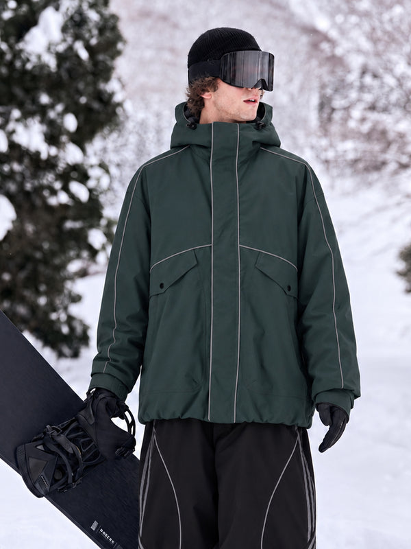 Men's UrbanCraft Workwear Snow Jacket – Reflective Utility Street Fit