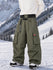 Men's Utility Cargo Baggy Snow Pants – Multi Pocket Street Belt Design