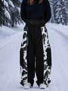 Women's Wild Motion Reflective Colorblock Extra Baggy Snow Pants