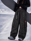 Women's Street Utility Cargo Baggy Snow Pants – Multi Pocket Belt Design