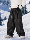 Men's Utility Cargo Baggy Snow Pants – Multi Pocket Street Belt Design