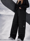 Women's Utility Wild Soul Crew Heavy Stitch Cargo Baggy Fit Snowboard Pants
