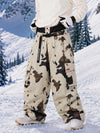 Men's Utility Cargo Baggy Snow Pants – Multi Pocket Street Belt Design
