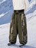 Men's Wild Motion Reflective Colorblock Extra Baggy Snow Pants