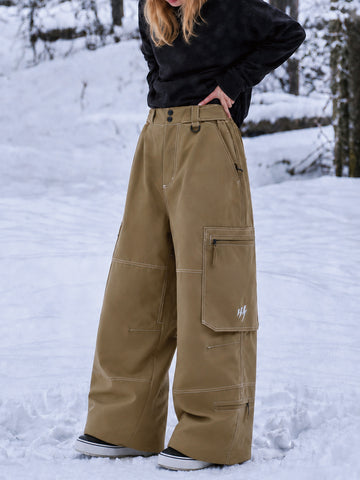 Women's Utility Wild Soul Crew Heavy Stitch Cargo Baggy Fit Snowboard Pants
