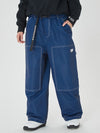 Women's Mountain Freerider Denim Cargo Pants Baggy Snowboard Pants