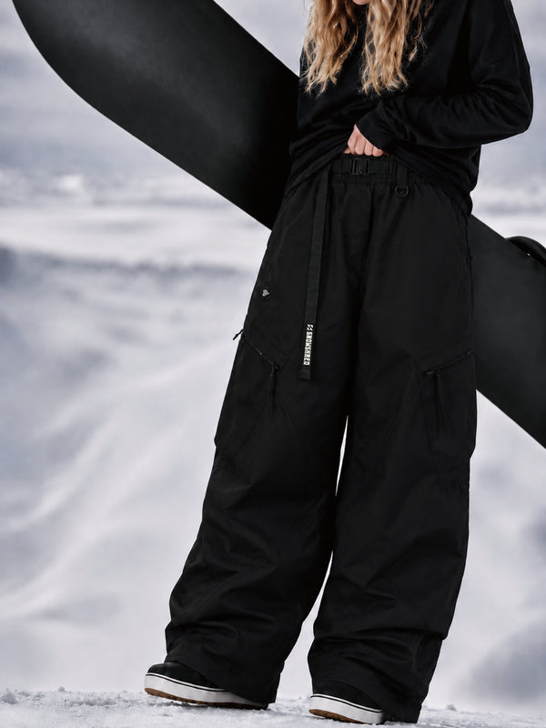 Women's TerrainFlex Freestyle Oversized Cargo Snowboard Pants – Crew Edition