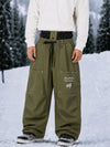 Men's Camden Punk Rivet Street Utility Cargo Snowboard Pants – Baggy Freestyle Fit