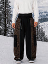 Men's Wild Motion Reflective Colorblock Extra Baggy Snow Pants