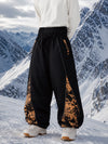 Men's Hyper Flux Graffiti Panel Reflective Jogger Baggy Snowboard Pants