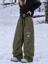 Women's Camden Punk Rivet Street Utility Cargo Snowboard Pants – Baggy Freestyle Fit