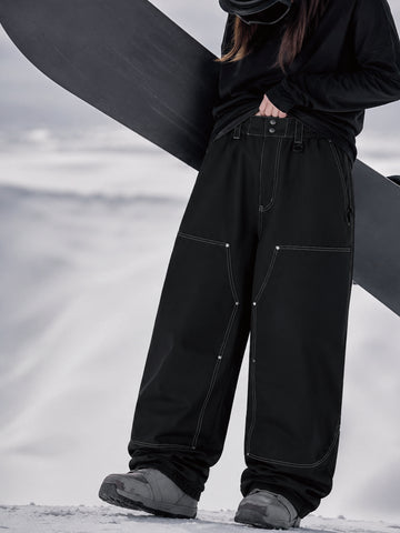Women's UrbanCraft Freeride Utility Baggy Ski Pants with Reinforced Panels