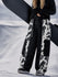 Women's Wild Motion Reflective Colorblock Extra Baggy Snow Pants