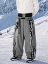 Men's Wild Motion Reflective Colorblock Extra Baggy Snow Pants