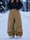Women's Utility Wild Soul Crew Heavy Stitch Cargo Baggy Fit Snowboard Pants