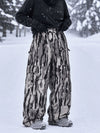 Women's Park Rider Nightline Cargo Pockets Reflective Trim Baggy Snowboard Pants