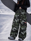 Women's Street Utility Cargo Baggy Snow Pants – Multi Pocket Belt Design