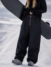 Women's Raw Utility Rivet Workwear Denim Snow Pants – Double Back Pocket Oversized Fit
