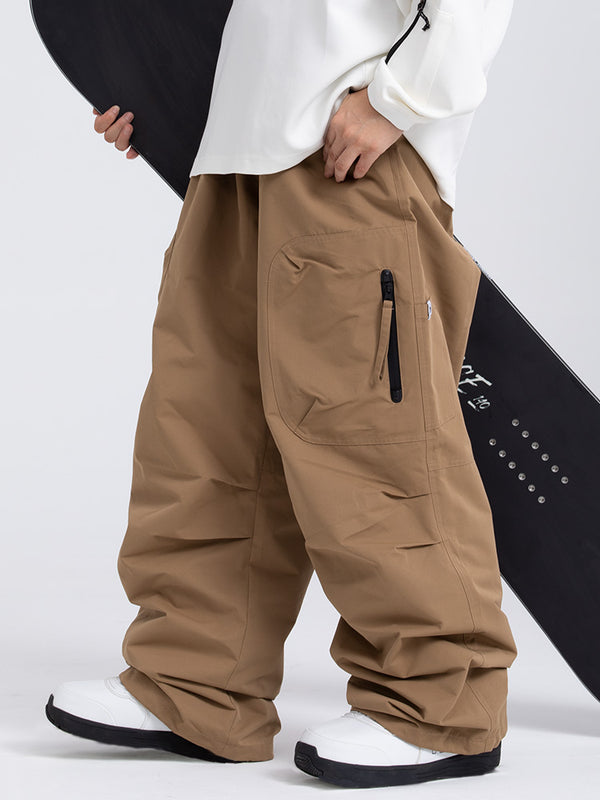 Men's Prime Mountain Baggy Snow Pants with Dual Side Cargo Pockets