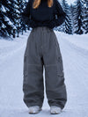 Women's Utility Wild Soul Crew Heavy Stitch Cargo Baggy Fit Snowboard Pants