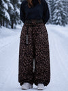 Women's Urban Vibe Workwear-Inspired Rivet-Trim Wide Fit OG Baggy Snowboard Pants