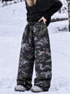 Women's Utility Techline Durable Stretch Cargo Baggy Freestyle Fit Snowboard Pants