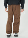 Men's Mountain Chill Swag Cargo Pockets Baggy Snow Pants