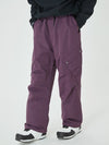 Men's Mountain Chill Swag Cargo Pockets Baggy Snow Pants