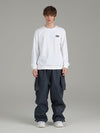 Men's Searipe Denim Baggy Cargo Snow Pants