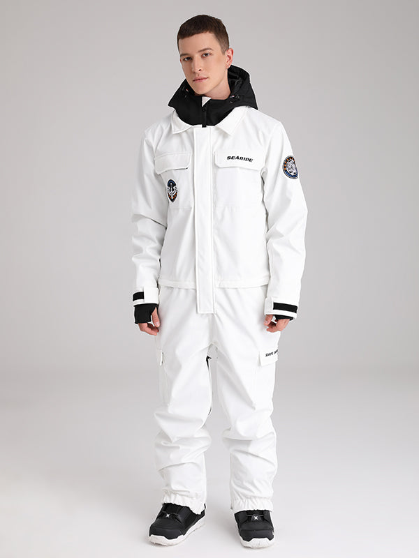 Men's Searipe Mountain Slope Star One Piece Snowsuit Ski Jumpsuit